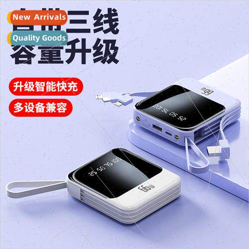 Portable with cable 20000 mAh charging asure large capacity