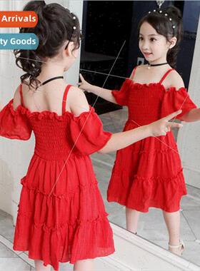 Girls summer dress 2023 new childrens princess dress little