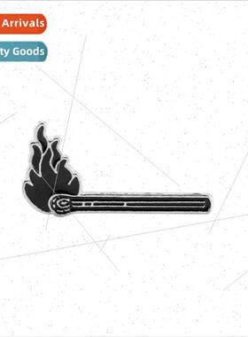 Clothing Accessories Creative Cartoon Match Brooch Metal Bad