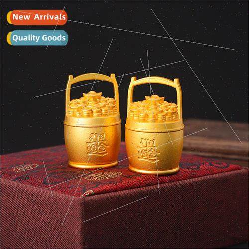 Pure brass a bucket of gold ornament a bucket of rivers and