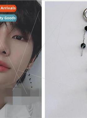 Korea Stray Kids group Huang Hyun  earrings mens personalize