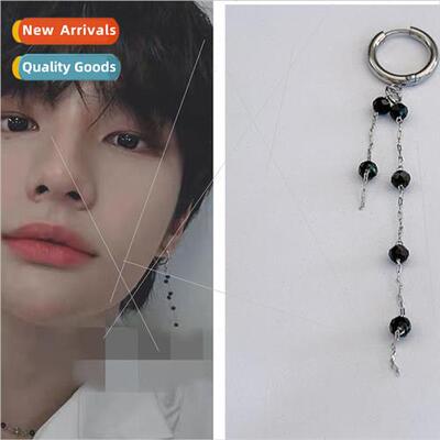 Korea Stray Kids group Huang Hyun  earrings mens personalize