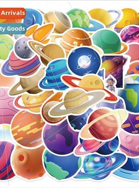 50pcs of colorful planet doodle stickers can be decorated lu