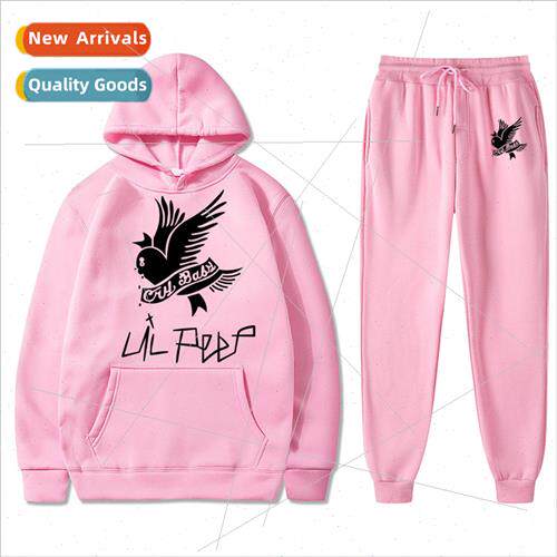 lil peep Sweatshirt Modern mple Crying Swallow Print Hooded