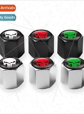 Creative personality melting skull tire valve cap metal valv
