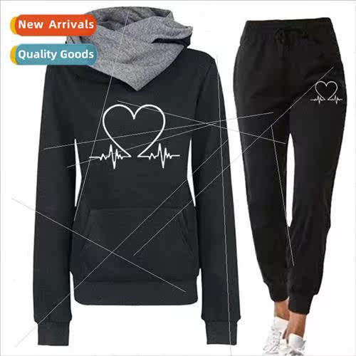 2023 Mens and Womens  printed sweater suit fall and winter p