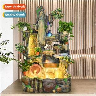 rockery pond fountain fish tan ornaments Large