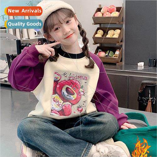 Girls padded sweater fall and winter  2023 new 适用eign girl