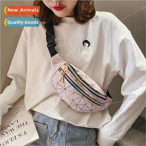 Dazzle Laser terary Waist Bag 2021 Korea mple Personalized L