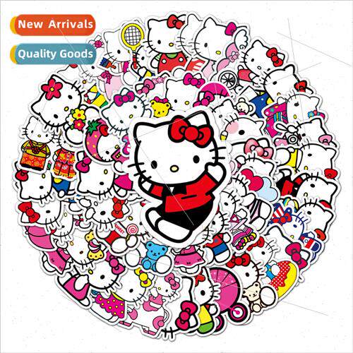 50 cartoon cat cute KT cat waterproof decorative luggage lap