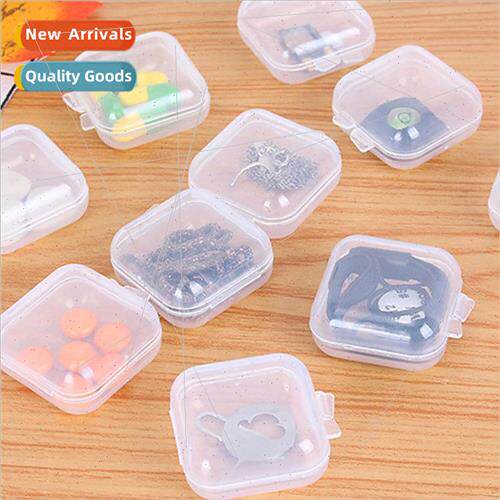 Plastic Transparent Pill Box Portable Small Mini Jewelry Org