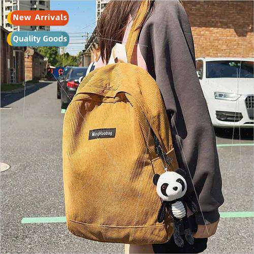 2023 new striped velvet shoulder bag female simple fashion c