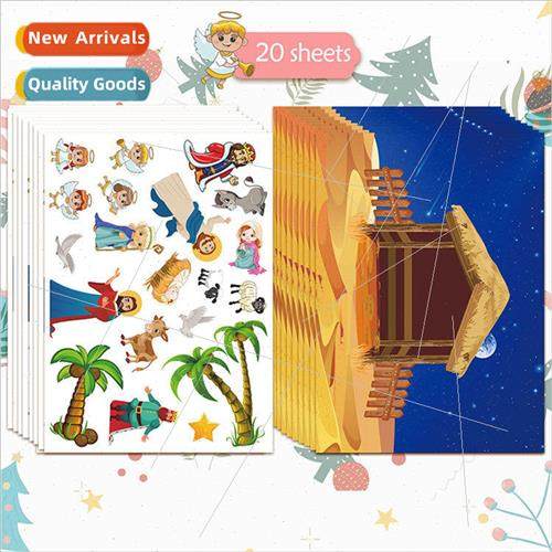 Nativity Stickers Making Nativity Scene Stickers Christmas C
