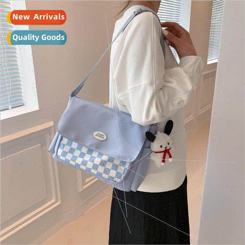 New plaid ins female students out mori ancient sense shoulde