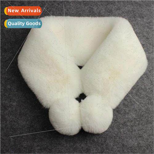 New plush scarf otter rabbit fur scarf female fall and winte