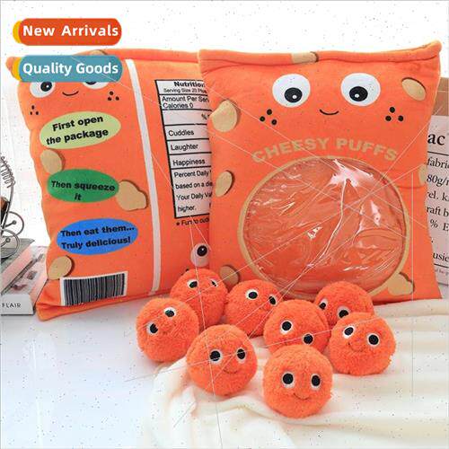 A bag of Puffs snack bag Ollie to cookie fun pillow creative
