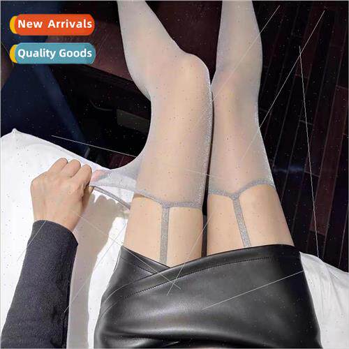 Sky Star lver Fine Glitter Black Stockings Premium Feeling S