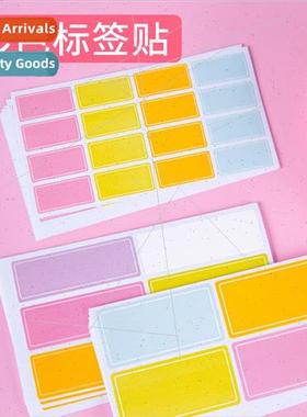 Colorful classification stickers handwritten self-adhesive l