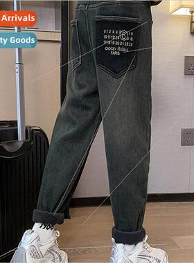 Girls pants 2023 fall and winter new 适用eign childrens outs