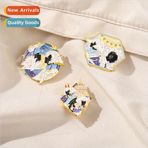 ght Double badge metal costume accessories gift props game m