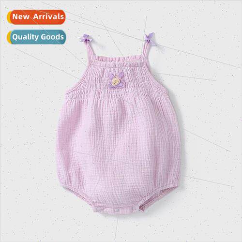 Baby wrap 0-2 years old summer female baby clothes small flo