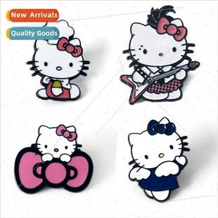 cat badge cartoon metal cute brooch Japanese Kitty