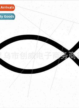 Car colorful car stickers personalized fish reflective hollo