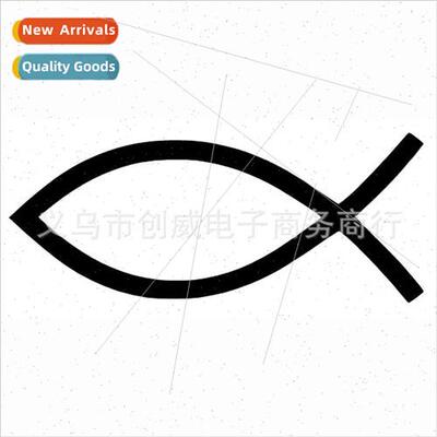 Car colorful car stickers personalized fish reflective hollo