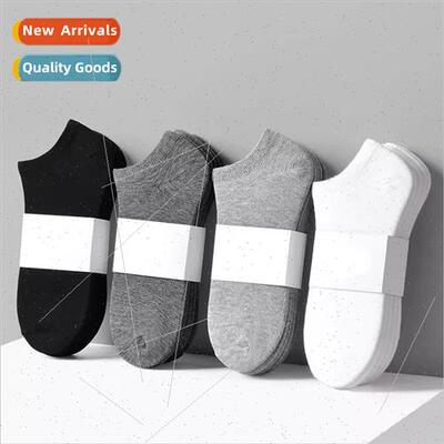 Mens short socks shallow polyester cotton summer thin sectio