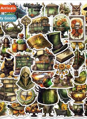 50 Vintage Jungle Magic Bazaar Stickers ggage Guitar Skatebo