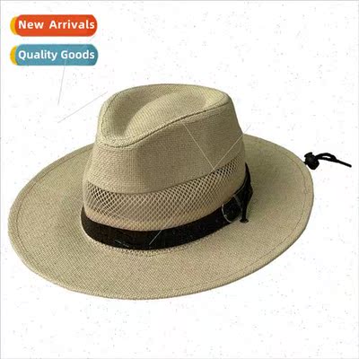Mens and womens straw hat summer straw hat outdoor travel be