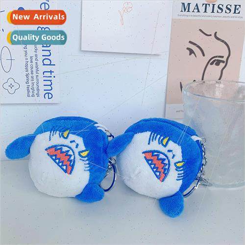Plush shark bag charm cute cartoon keychain personalized dol