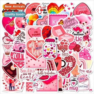 50 pcs of love Valentines Day stickers cartoon INS sweet Val