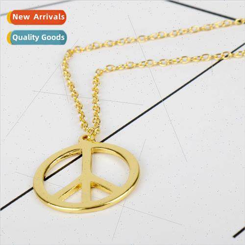 Anti-war peace sign pendant personalized nd retro couple men