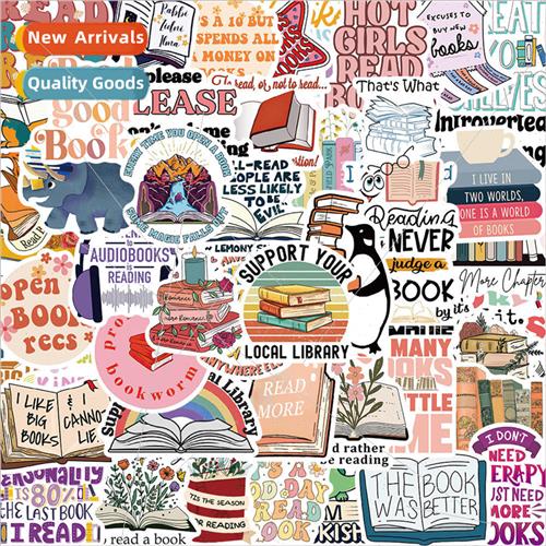 50 cartoon flowers reading doodle stickers decoration handbo