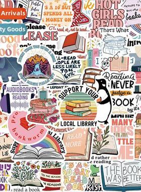 50 cartoon flowers reading doodle stickers decoration handbo