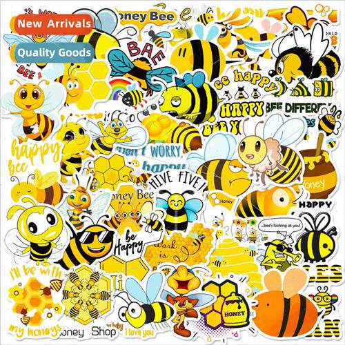 50 pieces of bee stickers children cartoon animal bee kinder