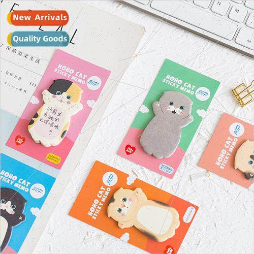 Cartoon cute cat series N times sticker message notepad stud