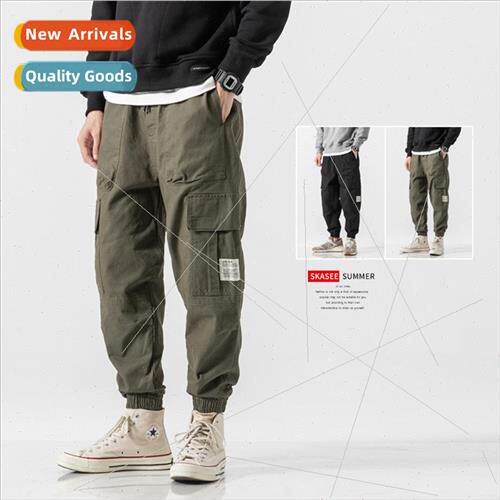 American retro work pants mens spring and fall  hundred harn