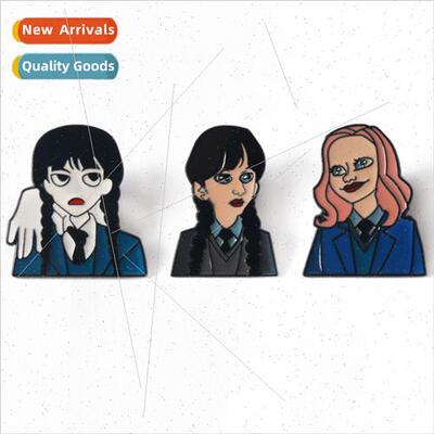 Horror Americana Wednesday Wednesday Adams Brooch Gothic Met