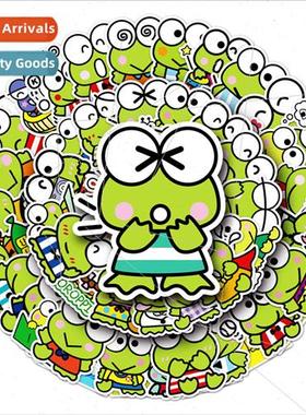 53 cartoon big-eyed frog korobi doodle stickers luggage lapt