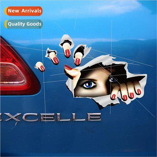 Wing Stickers Brand Reflective Scratch Peeping Women Car Sti