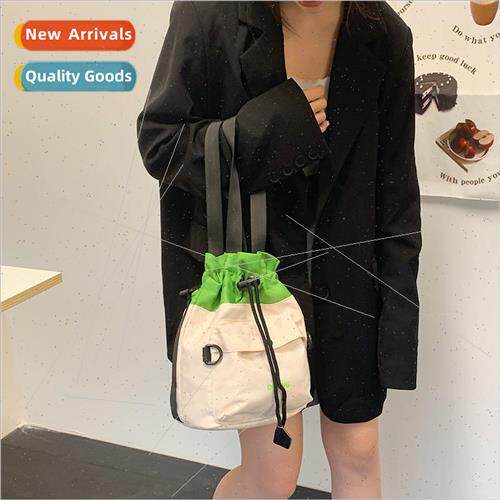 Clash Color Splicing Bucket Bag Donnier Women Cell Phone Bag