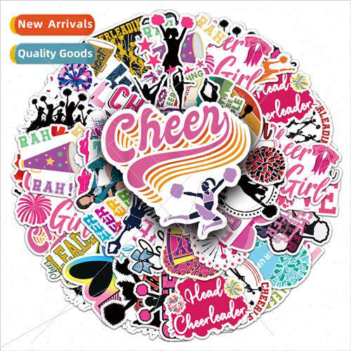 50 cheerleaders graffiti creative cheer cheer coo card mater