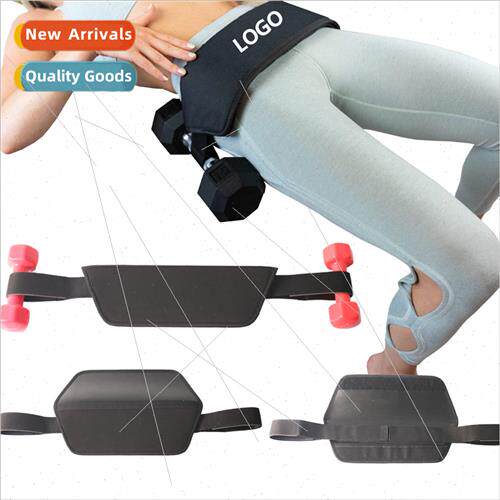 Leather weighted fitness hip bridge belt dumbbell workout hi