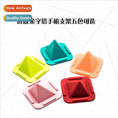 Italian silicone cell phone holder pyramid anti-skid car des