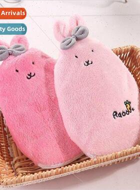 Cartoon flushing hot water bag anti-scalding velvet warm wat