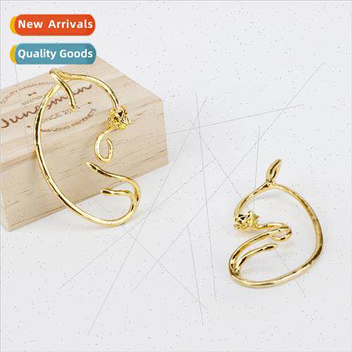 Beauty and the Beast Rose Earrings Ear Clips Belle Jewelry