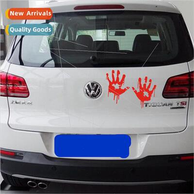 Reflective Car Stickers Car Stickers Blood Handprint Car Sti