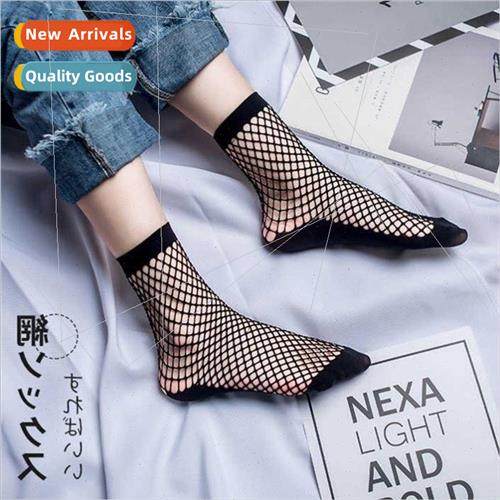 Japanese jk mesh fishing net socks women short sexy hollow m